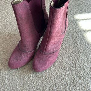 Chic Women's Purple Ankle Boots